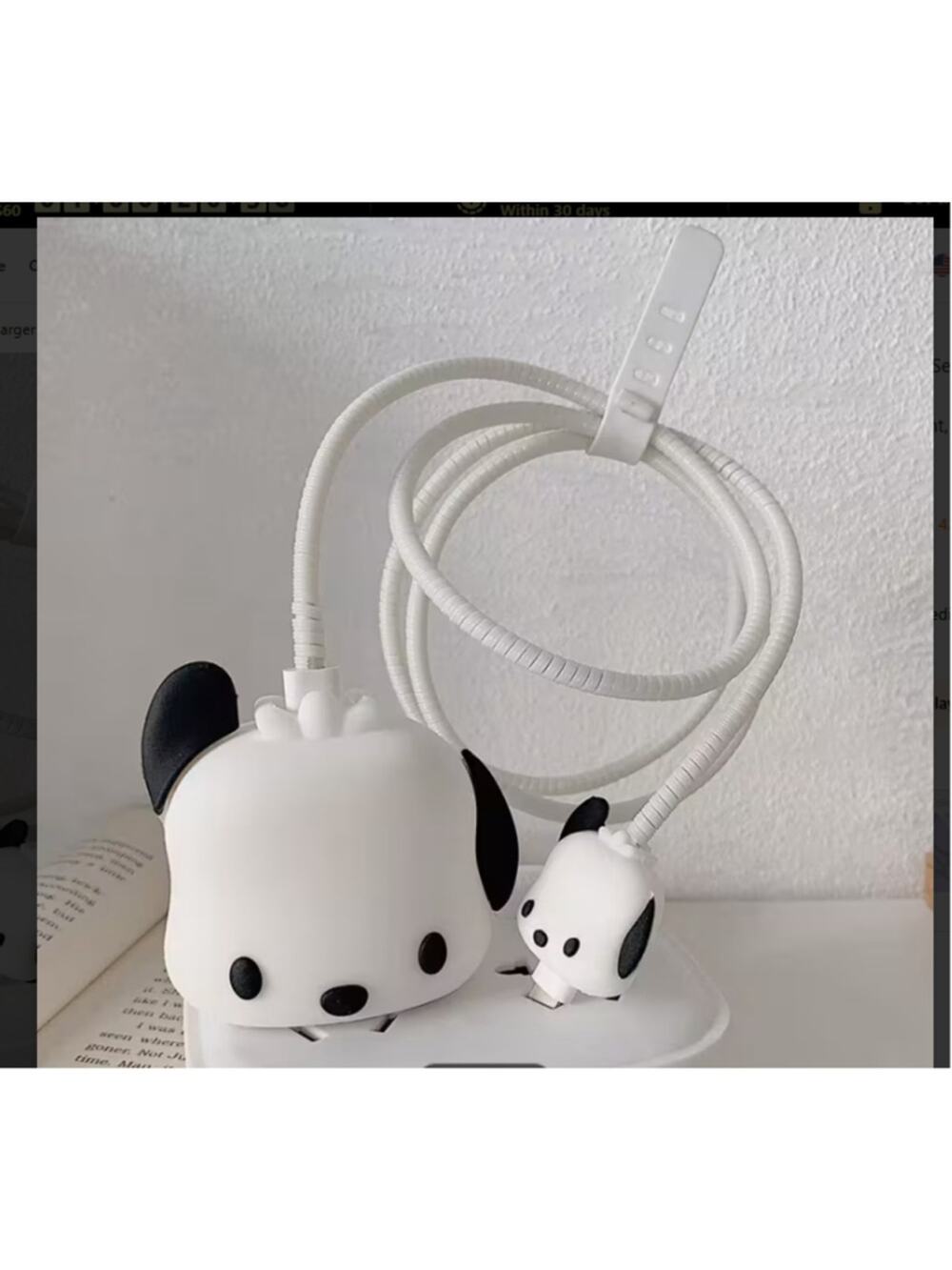 PH-1353 Cute Pochacco Cable Protector Charger Cover and cord cover